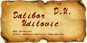 Dalibor Udilović vizit kartica